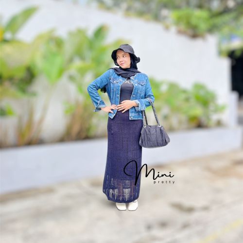 KOL Rok Rajut Jaring dengan furing/ Pantai / Beach Skirt Bohemian Style