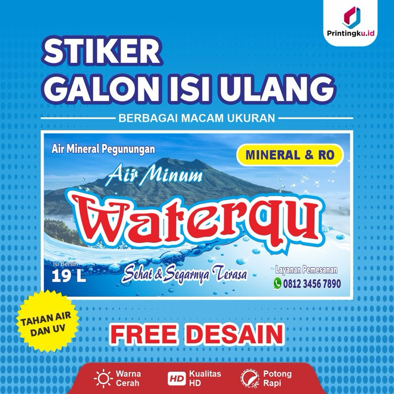 

TERMURAH CETAK STIKER GALON LABEL CUSTOM