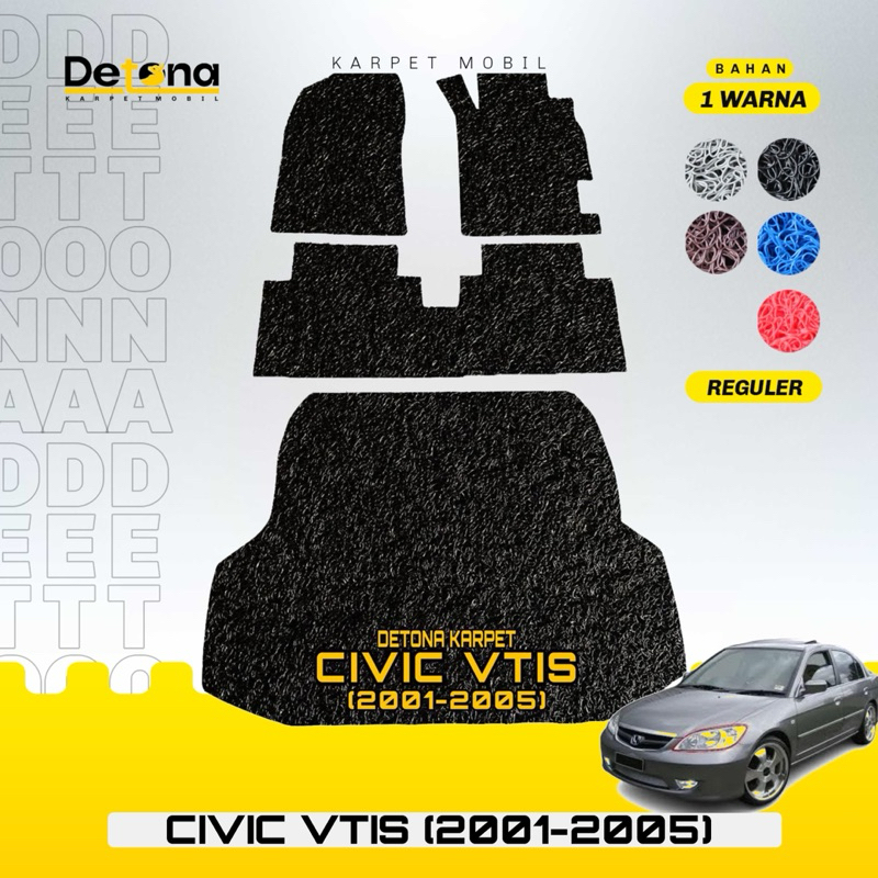 Karpet Mobil Mie HONDA CIVIC VTIS 2001-2005 / Karpet Mie Mobil HONDA CIVIC VTIS 2001-2005