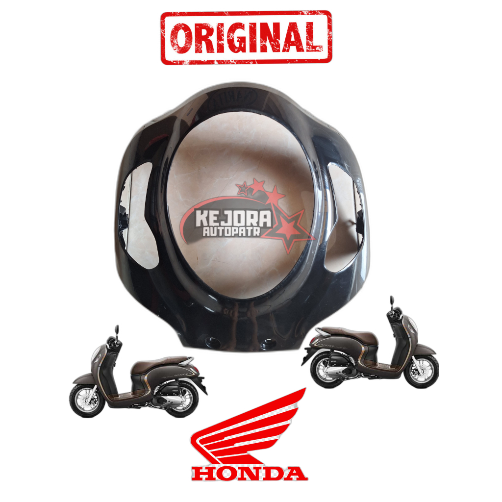 Tameng panel lampu body depan scoopy new prestige sporty K2F 2021 2022 2023 hitam