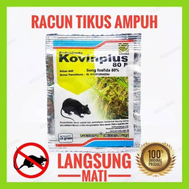 Racun Tikus Kovinplus Obat Tikus Rodentisida Kovinplus 80 P