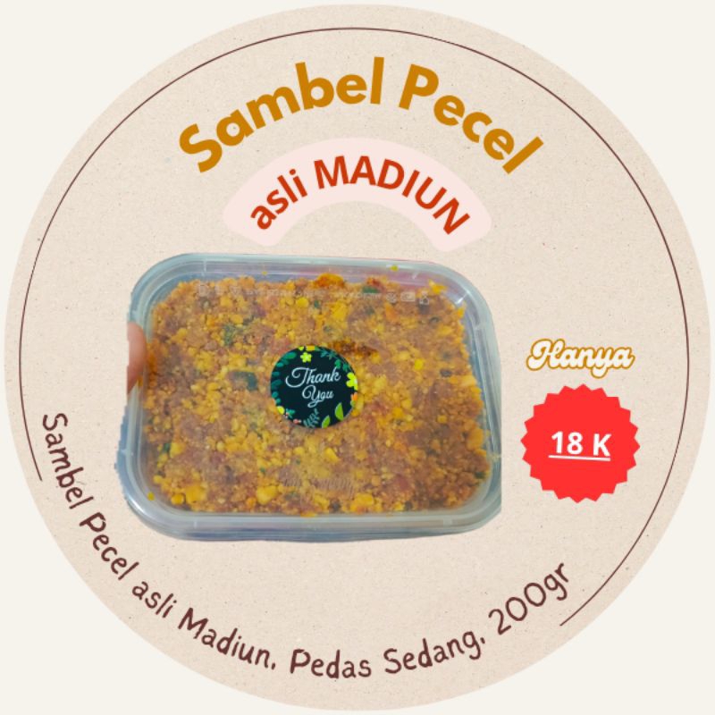 

Sambel Pecel Madiun, Bumbu Pecel Sambal Kacang Asli Tanpa Bahan Pengawet