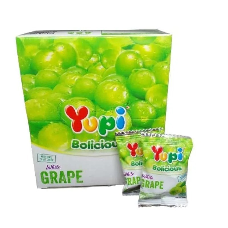 

Yupi Bolicious White Grape (Isi 24 Pcs)