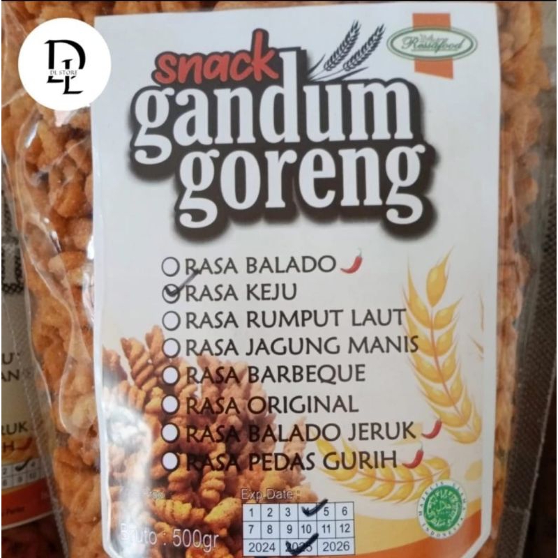 

Gandum Goreng Rasa Pedas Gurih 500gram