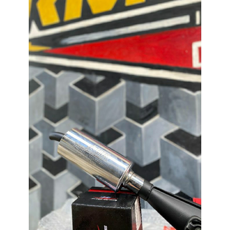 knalpot AHM Yamaha Fizr Non Ampang Hoong Motor Original 100%