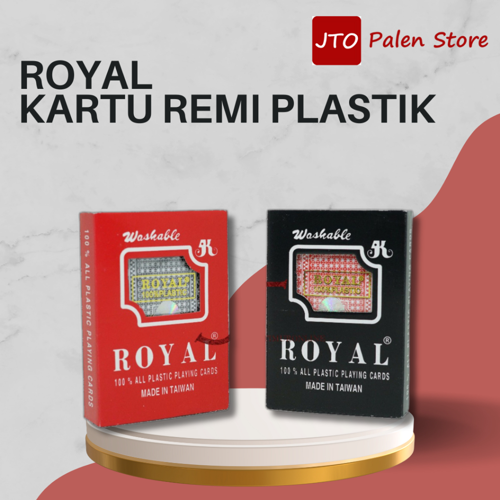 ROYAL Kartu Remi 100% Plastik