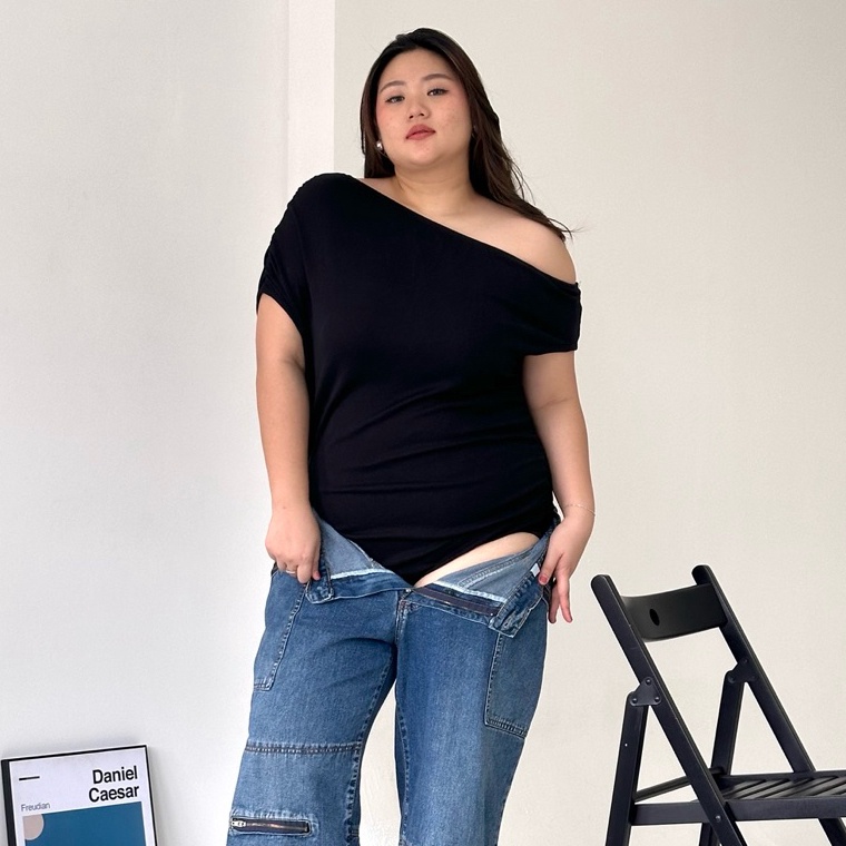 KODE L87P BERN  Blair Top Bodysuit Bigsize Jumbo