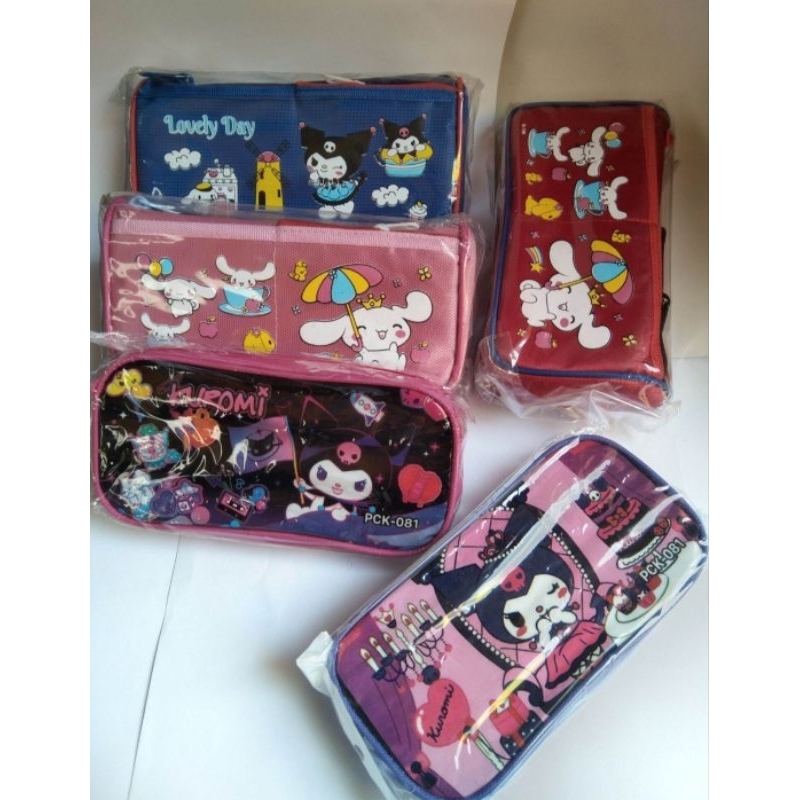 

Dompet pensil Labubu / Tempat pensil Sanrio / Tas Pensil karakter sanrio labubu dan motif lainnya