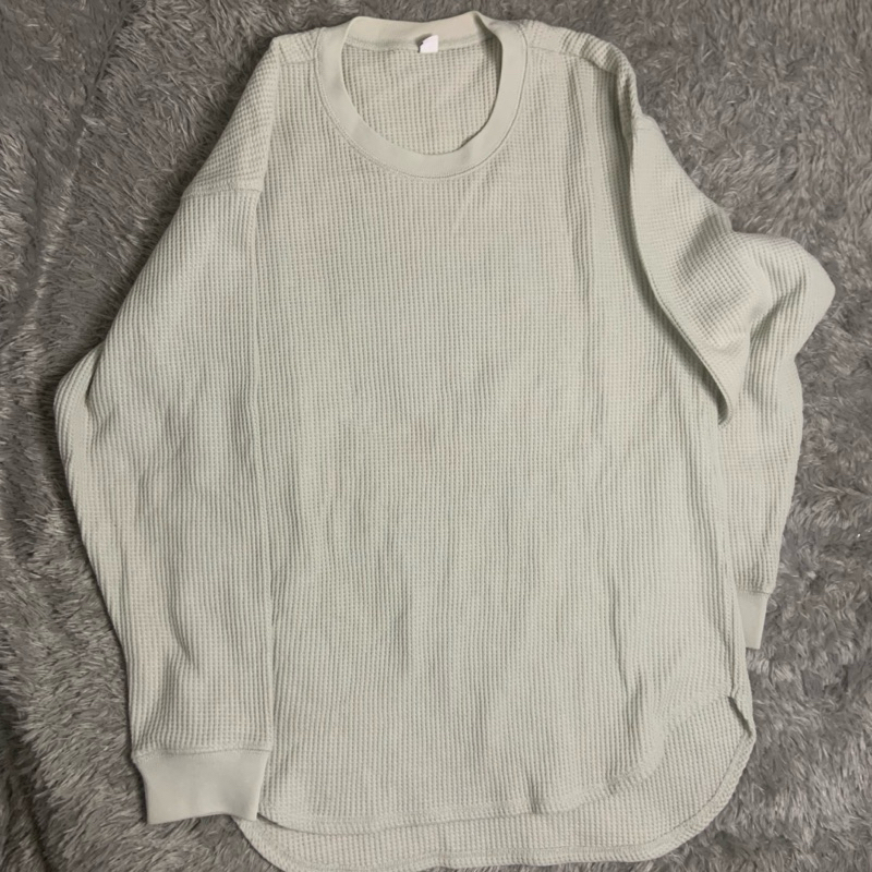 Uniqlo sweater waffle