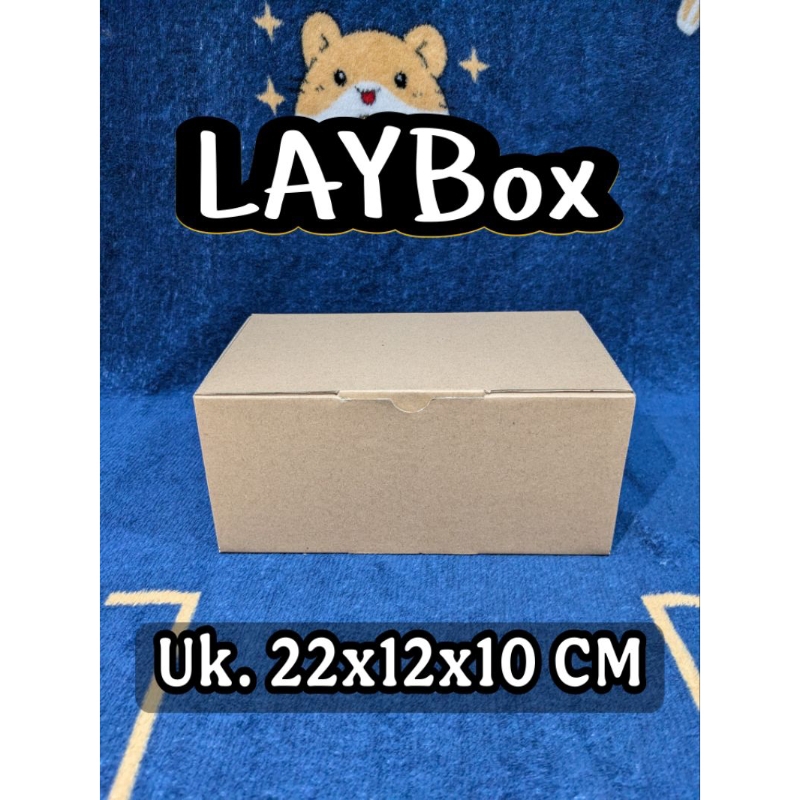 

KARDUS/KARTON/BOX UK. 22 x 12 x 10 CM .. MODEL PIZZA .. DUS DIE CUT