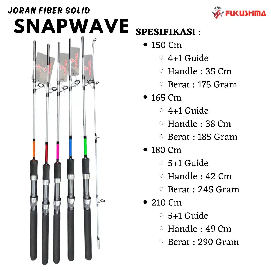 Joran Fiber Solid Joran spinning 7-15 8-17 lbs Fukushima Snapwave