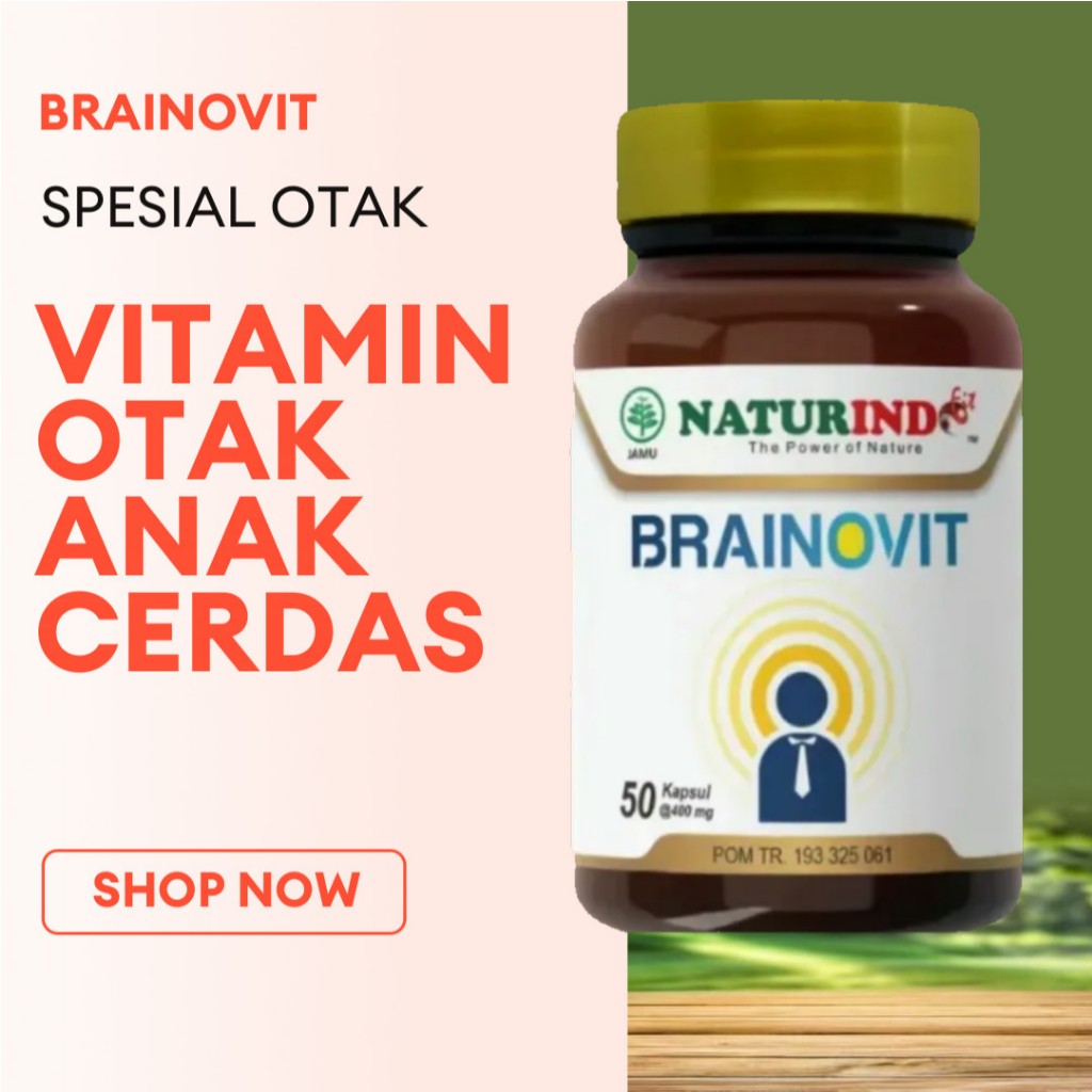 Vitamin Otak Anak Cerdas Daya Ingat Paling Bagus Brainovit Naturindo