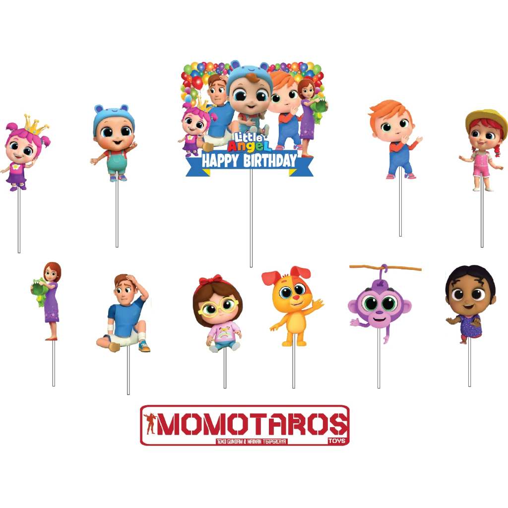 Topper cake Little Angel isi 11 pcs