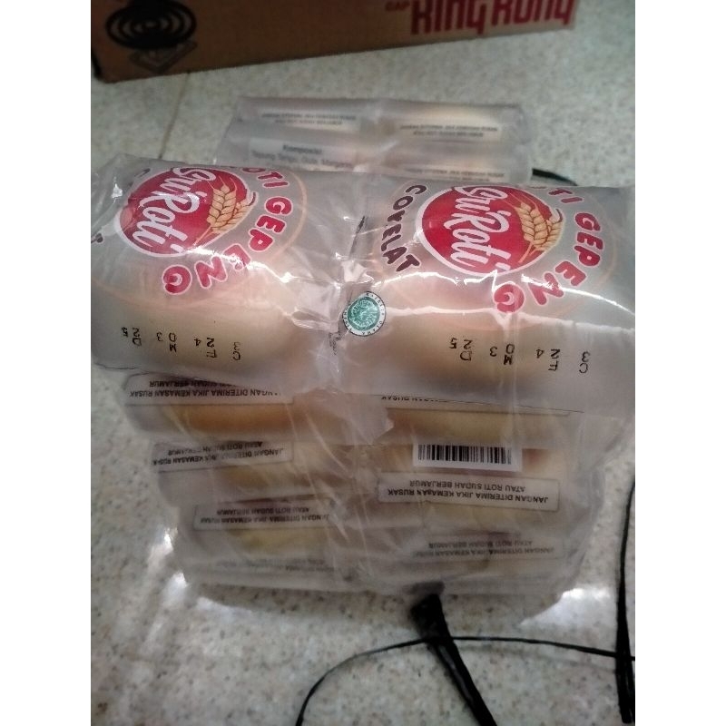 

Roti gepeng 1pack isi 10biji