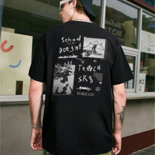 Kaos Tshirt Hitam Pria / Baju Kaos Suke School Casual / Atasan Outfit Pria Termurah High Quality