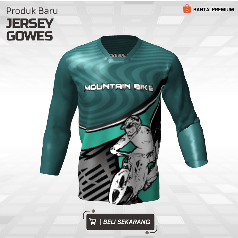 Kaos Jersey Gowes Sepeda Downhill Tosca Motif Abstrak 110 - Jersey Gowes Custom Lengan Panjang