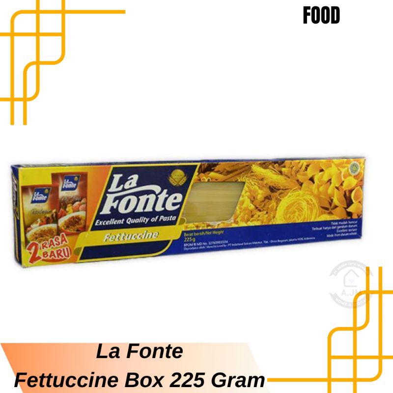 

La Fonte Spaghetti La Fonte Fettuccine Box 225 Gram