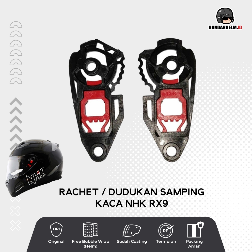 Dudukan Kaca / Rachet Kaca Helm RX9 Dan GM Race Pro || Rachet GM race Pro