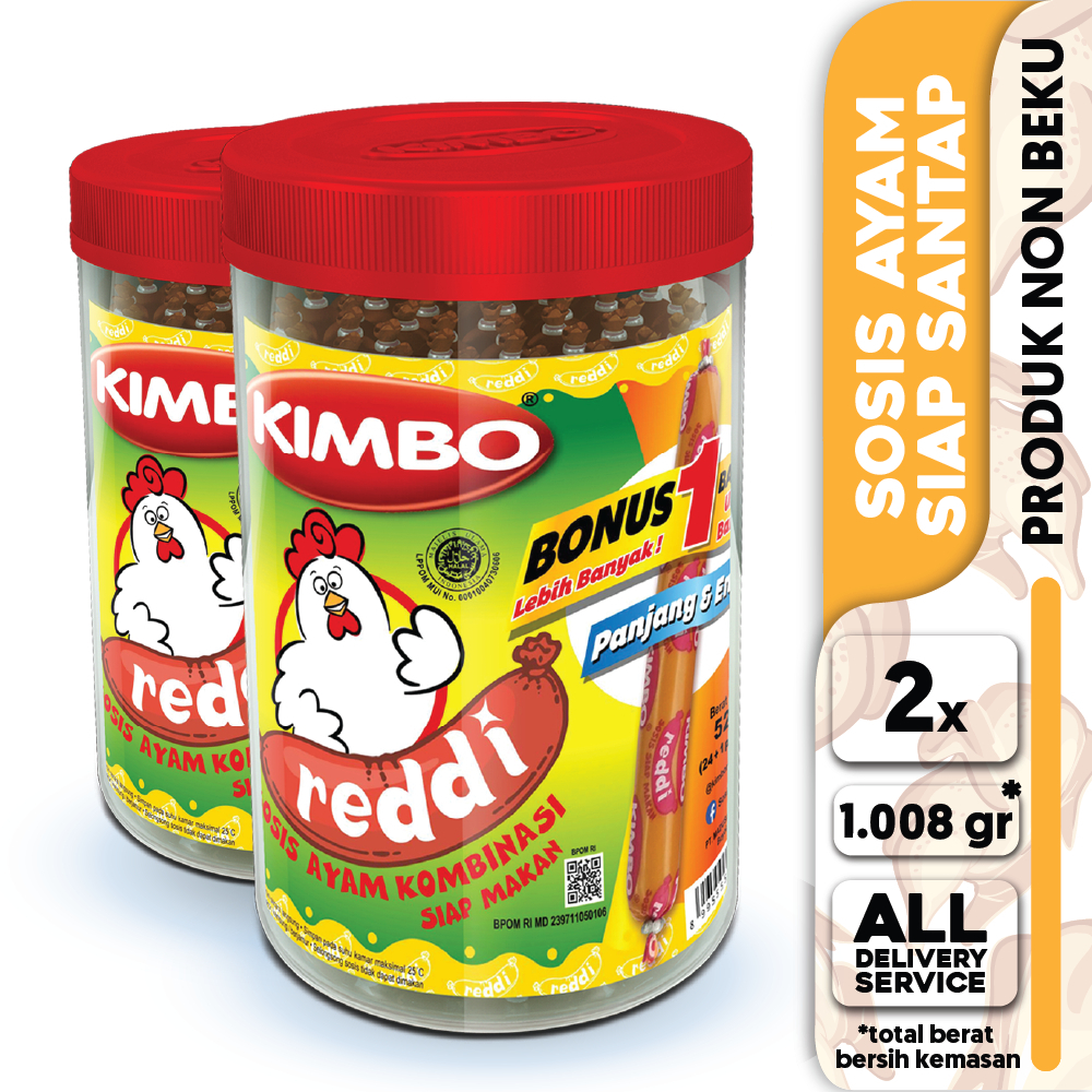 

KIMBO Reddi Sosis Ayam Toples Twin Pack
