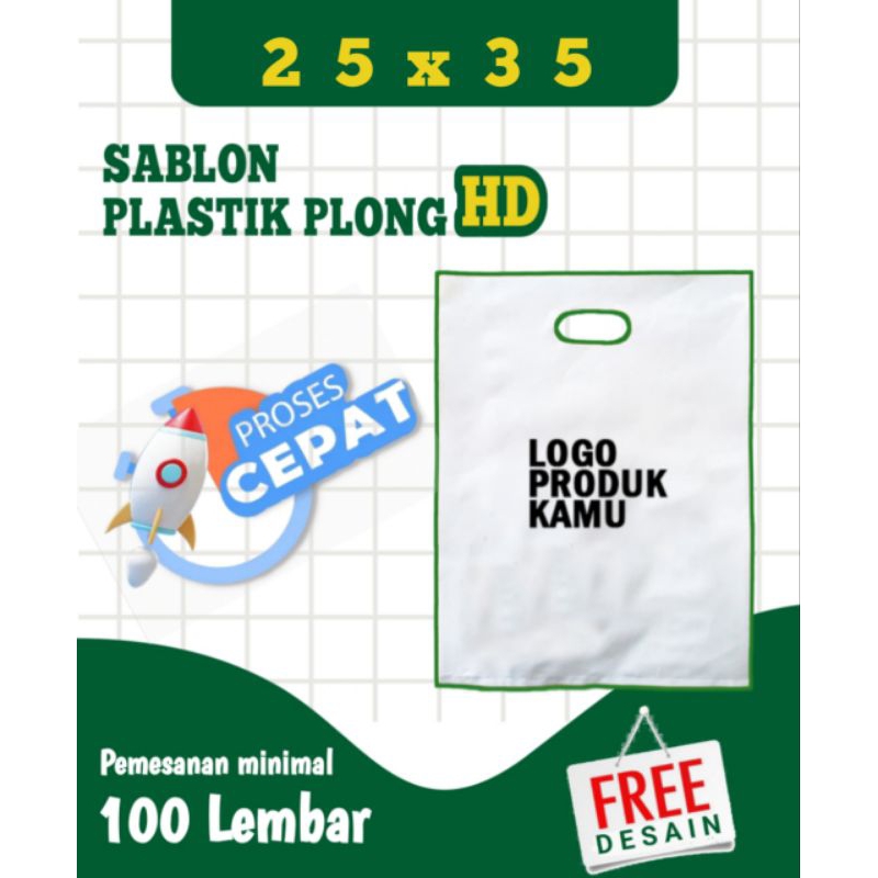 

(min 100 lembar) plastik olshop bisa sablon logo (25x35)