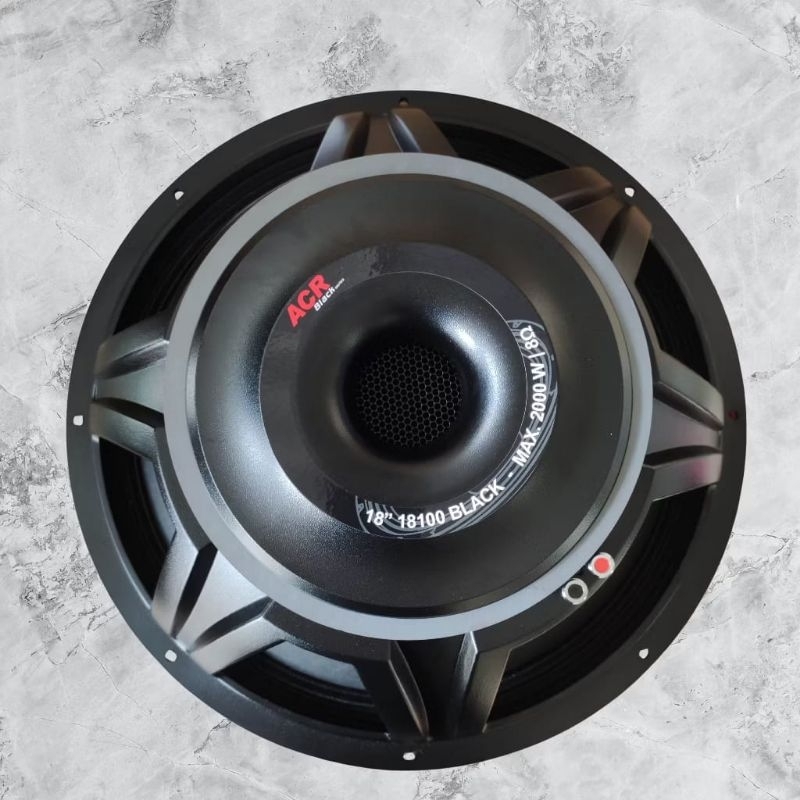 Speaker ACR 18100 Black 18 inch 2000 Watt Subwoofer Kualitas Bagus