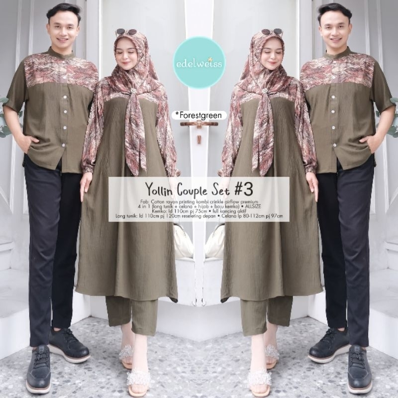 sarimbit pasangan Couple Yollin Set Couple by edelweis