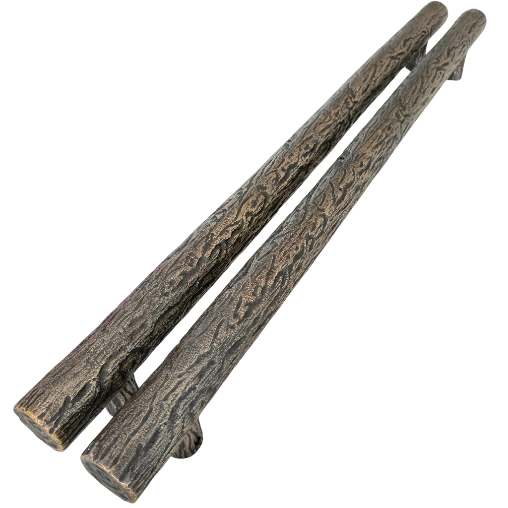 60cm Handle pintu rumah / Gagang pintu rumah / Handle pintu kuningan motif Kayu