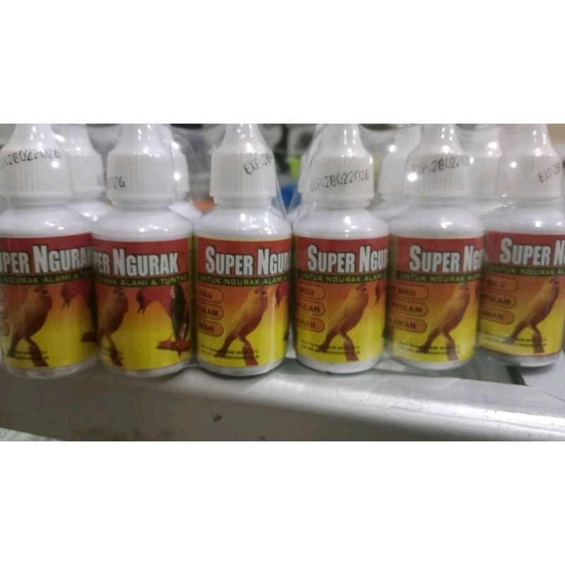 SUPER NGURAK BY SUPER KICAU VITAMIN BURUNG PENUMBUH BULU MEMPERCEPAT NGURAK UNTUK SEMUA BURUNG