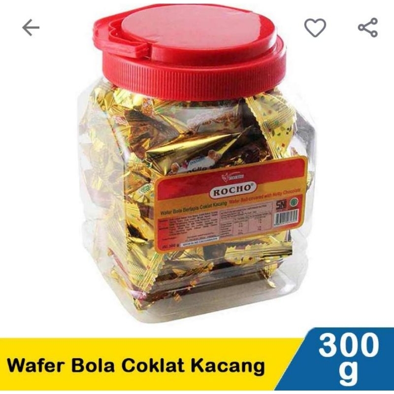 

Rocho Wafer Bola Coklat Kacang 300g