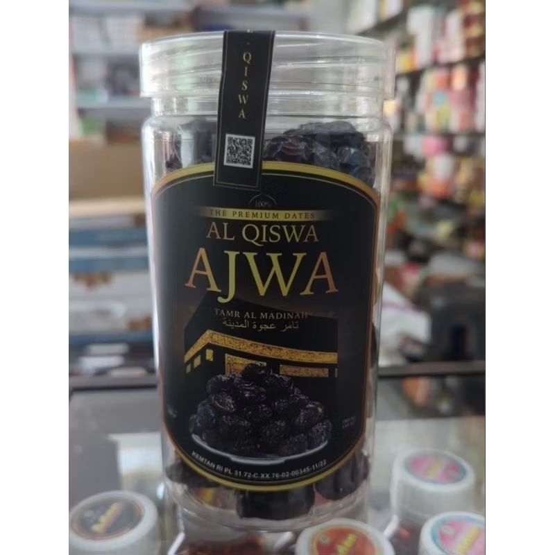 

Kurma Ajwa Al Qiswa Premium 500 gr Kurma Nabi AlQiswa Toples 500gr