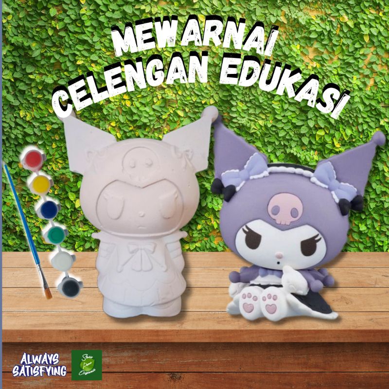 MELUKIS CELENGAN GYPSUM KARAKTER KUROMI