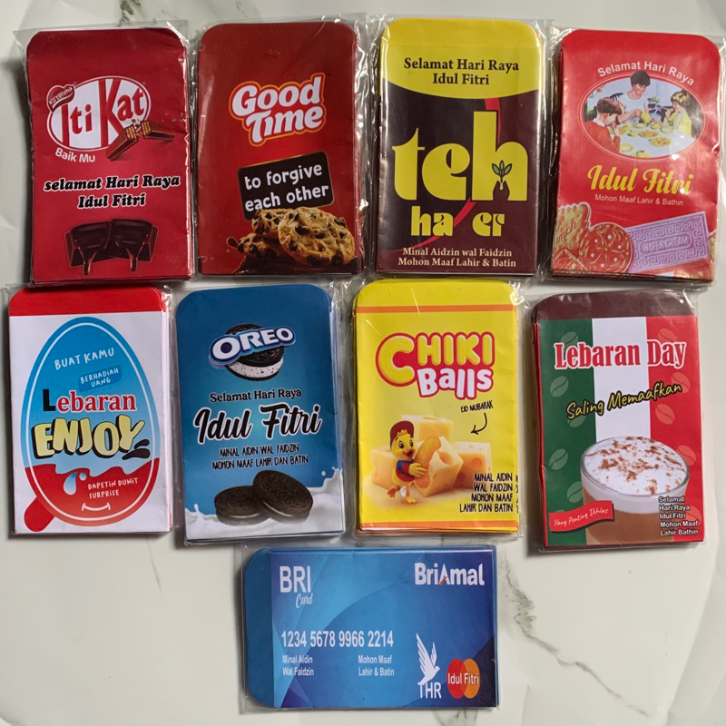 

Amplop lebaran karakter motif / angpao lebaran lucu isi 10 lembar