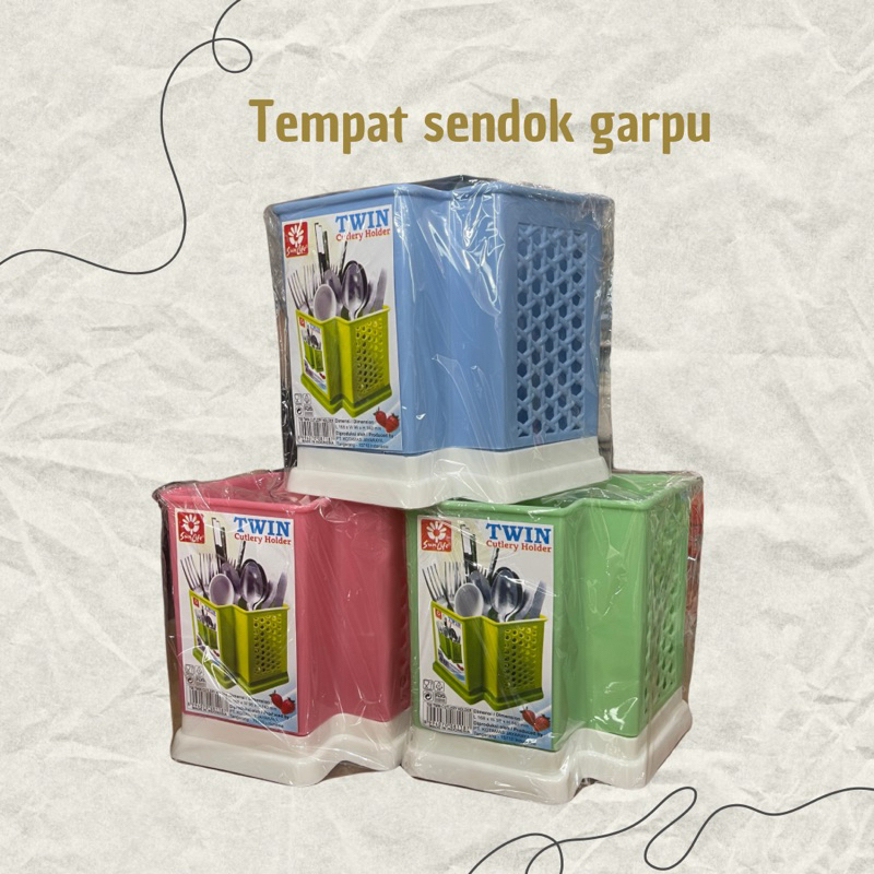 Rak kamar mandi gantung Kotak plastik Tempat sendok Serba guna