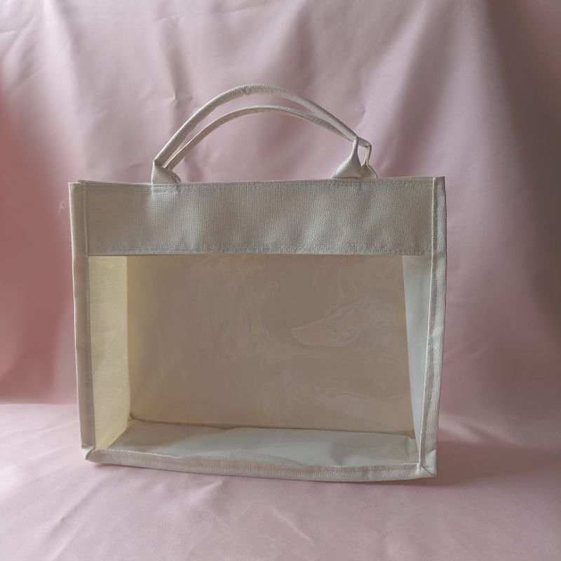 

Tas hampers/ Tas bingkisan/ Tas Canvas kombinasi/ Tas Sovenir/ Tote Bag Souvenir/ Tas mika/ Tas Jinjing by Moza