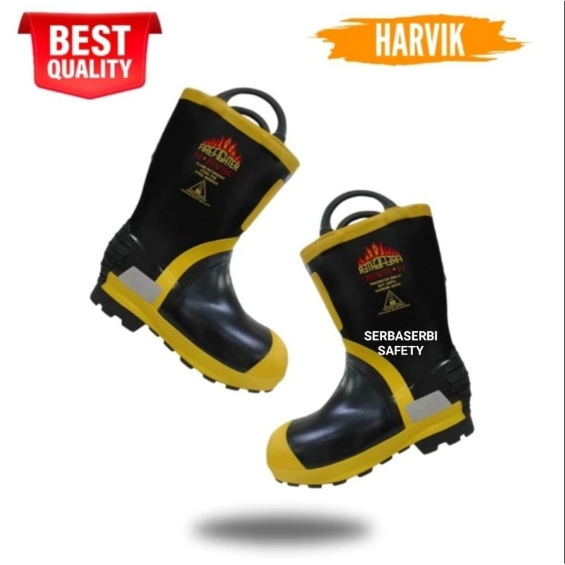 Sepatu Safety Boots Pemadam NFPA Fireman Boots Harvik 9629 SEPATU DAMKAR ORIGINAL