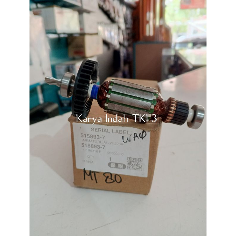 Armature Angker Makita M0801B Maktec MT80A Suku Cadang Mesin Bor 16mm Asli Original