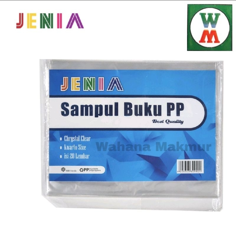 

Sampul buku plastik Quarto/Kwarto - per pack ( Isi 20 lembar )