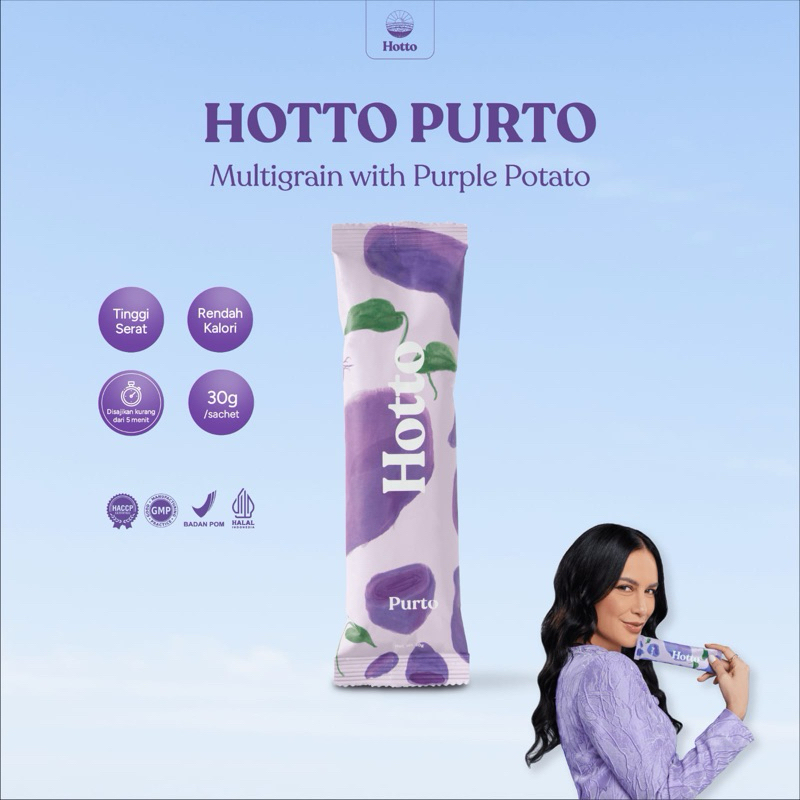 

1 Sachet Hotto Purto Multigrain with UBI UNGU Diet Sehat Original