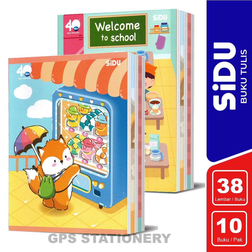 

Buku Tulis SIDU / Sinar Dunia 38 Lembar 1 Pak Isi 10 Buku Murah