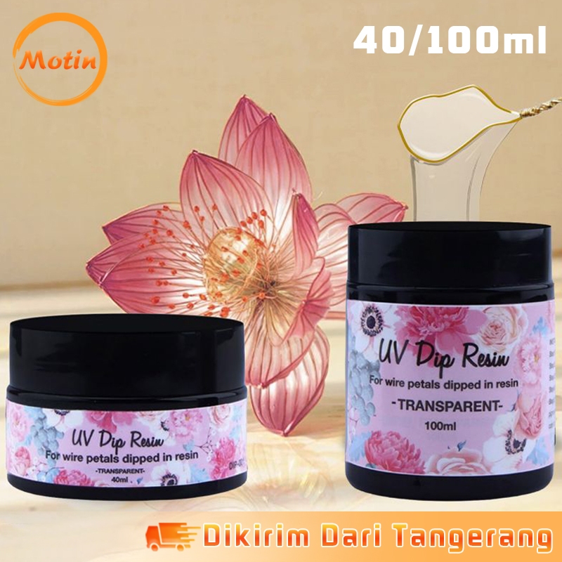 

UV Dip Resin Lem Resin Celup Glue 40/100ML Resin UV Diy Lem