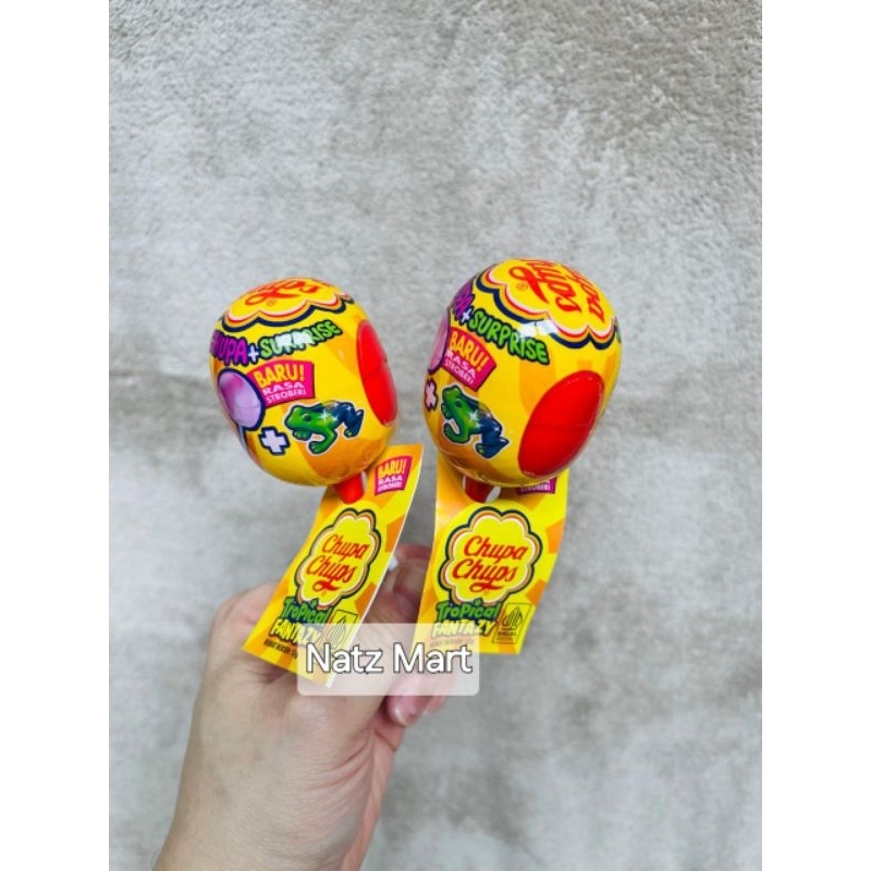 

CHUPA CHUPS Tropical Fantazy Rasa Strawberry permen Lollipop - Mainan 12 gr