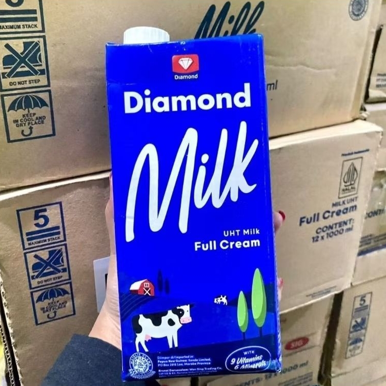 

Diamond Milk Susu UHT Full Cream & Coklat 1 L