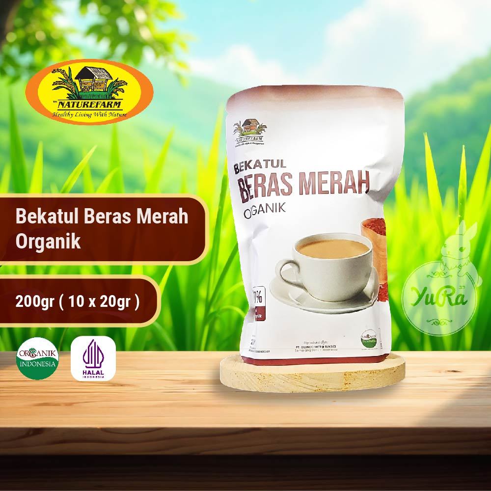 

Naturefarm Bekatul Beras Merah Organik - 200gr (10 x 20gr)