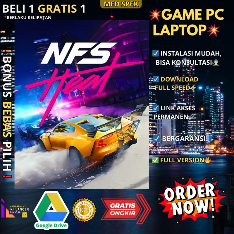 Need for Speed Heat (2019) - PC LAPTOP GAMES - ORIGINAL WINDOWS
