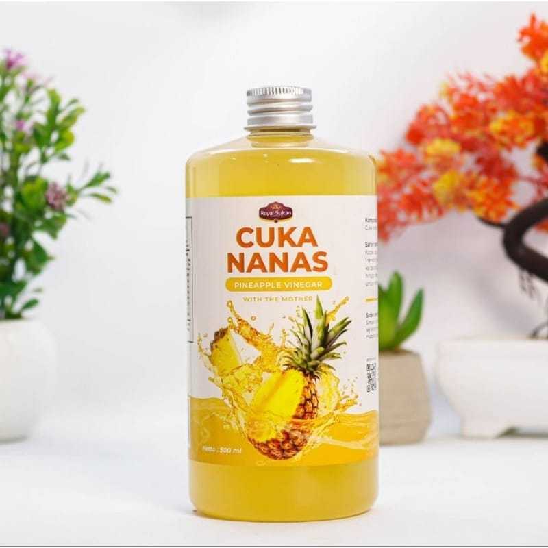 

cuka nanas royal sultan 500 ml WITH MOTHER Pineapple Cider Vinegar With Mother ( free packing bubble dan kardus )