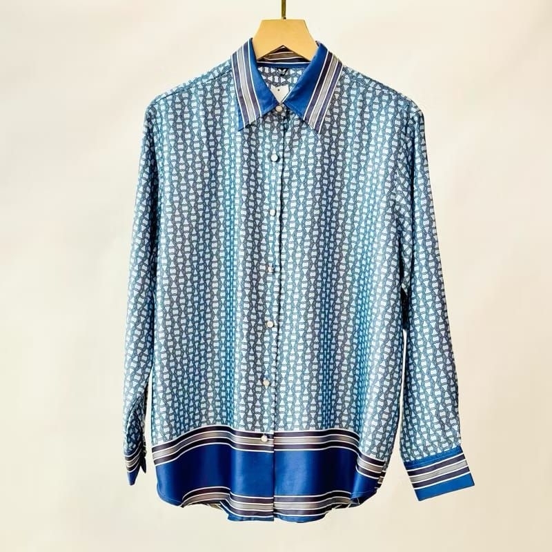 KEMEJA MOTIF WANITA LD130 atasan outfit jumbo parissilk