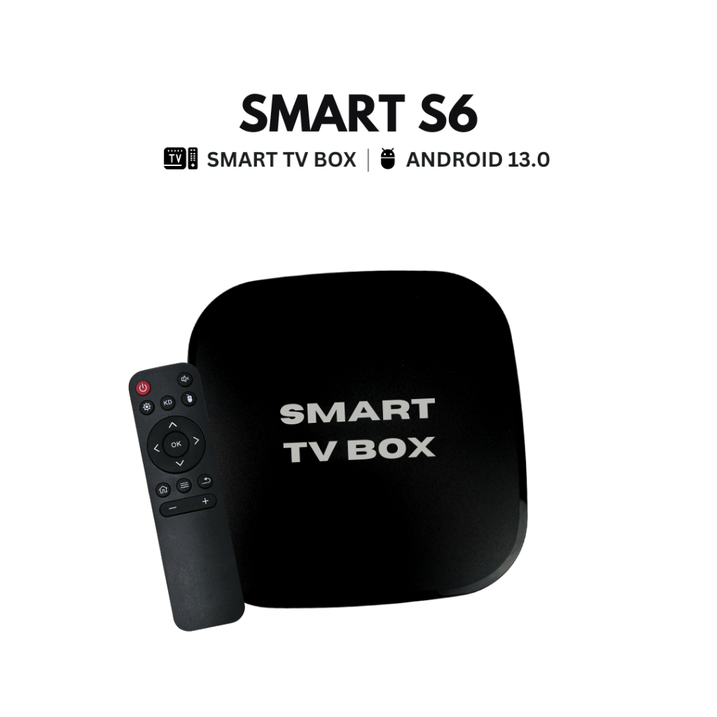 Surprise TV BOX S6    ANDROID TV BOX  YOUTUBE  NETFLIX   PENYIMPANAN 2+16GB