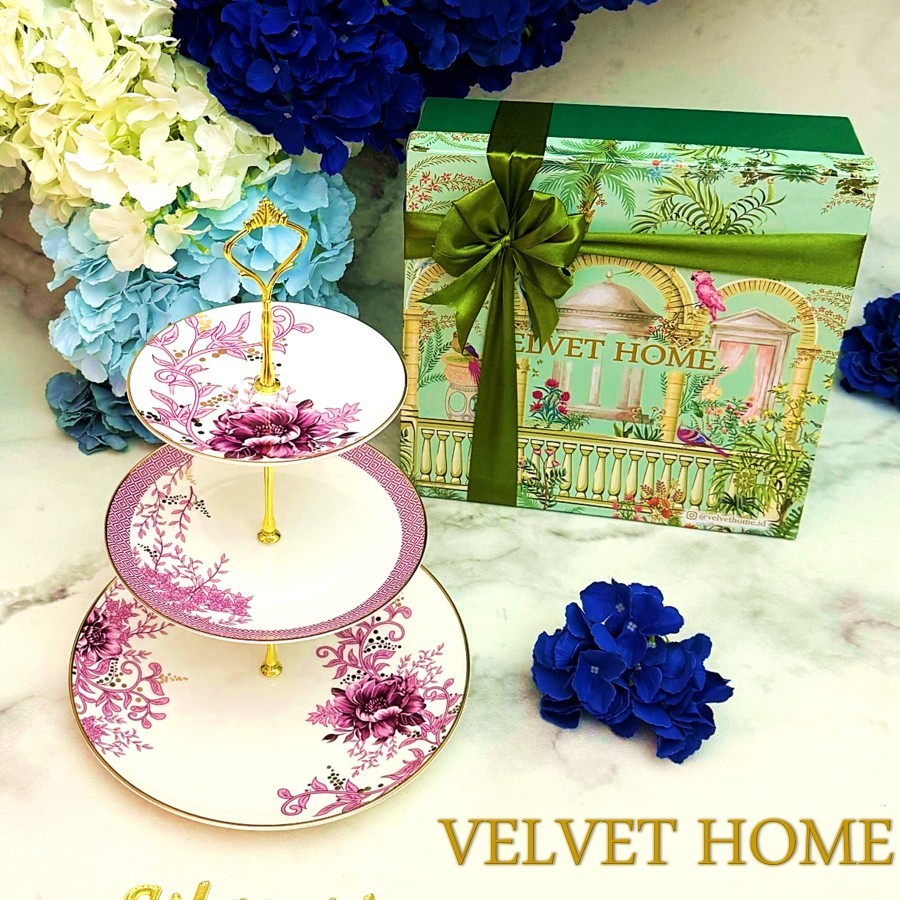 Hampers piring cake stand tatakan kue hamper parcel lebaran imlek tahun baru idul fitri eid mubarak 