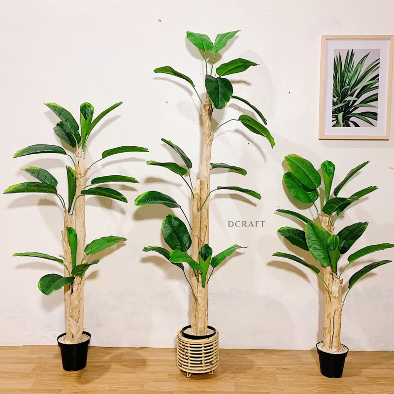 Pohon Pisang Artificial / Pohon Pisang Tinggi / Tanaman Daun Pisang Jumbo