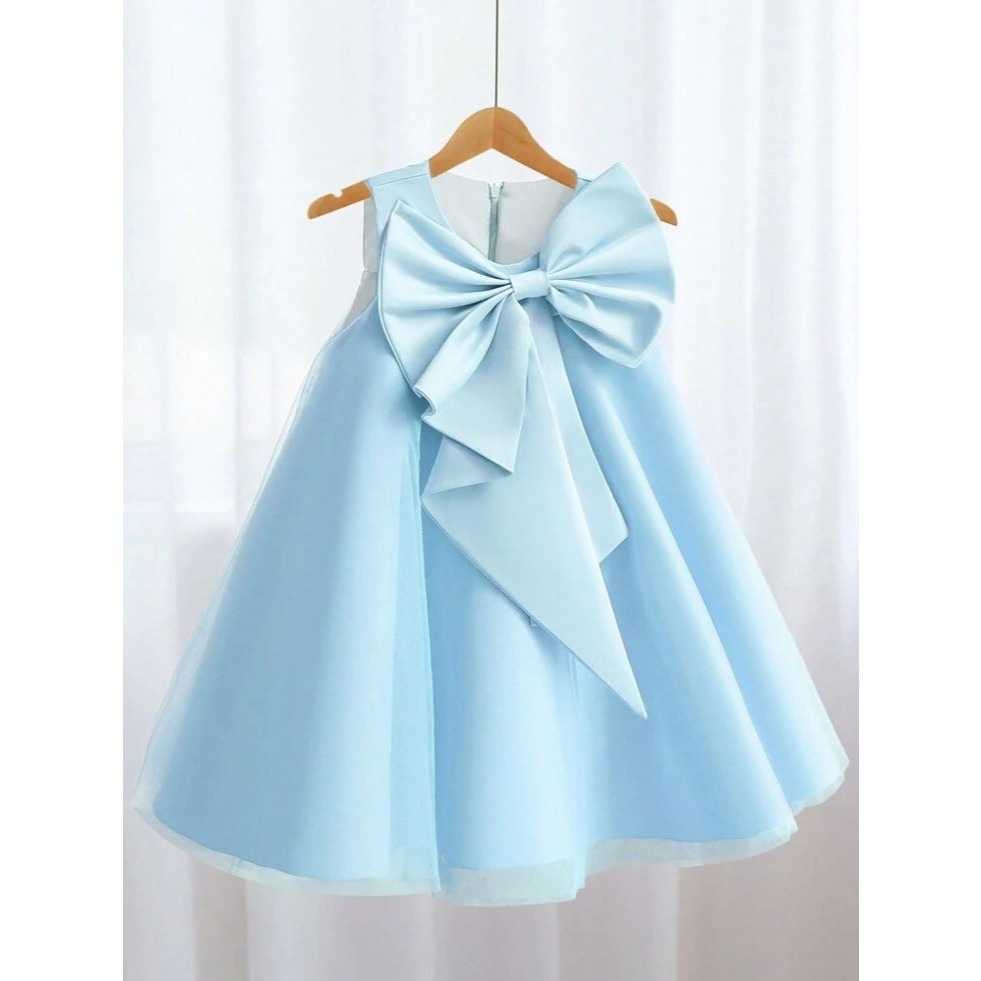 Eghalisa - Custom Dress anak bahan tile polos lapis scuba.